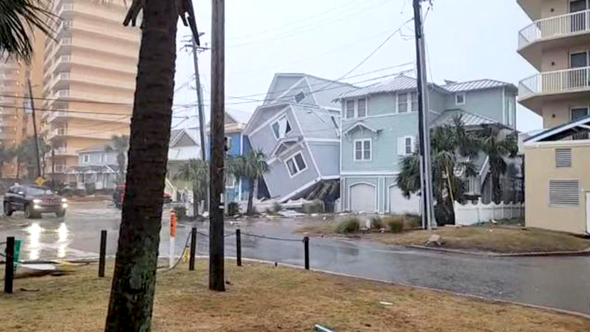 Tampa Bay Storm Collapsed Home