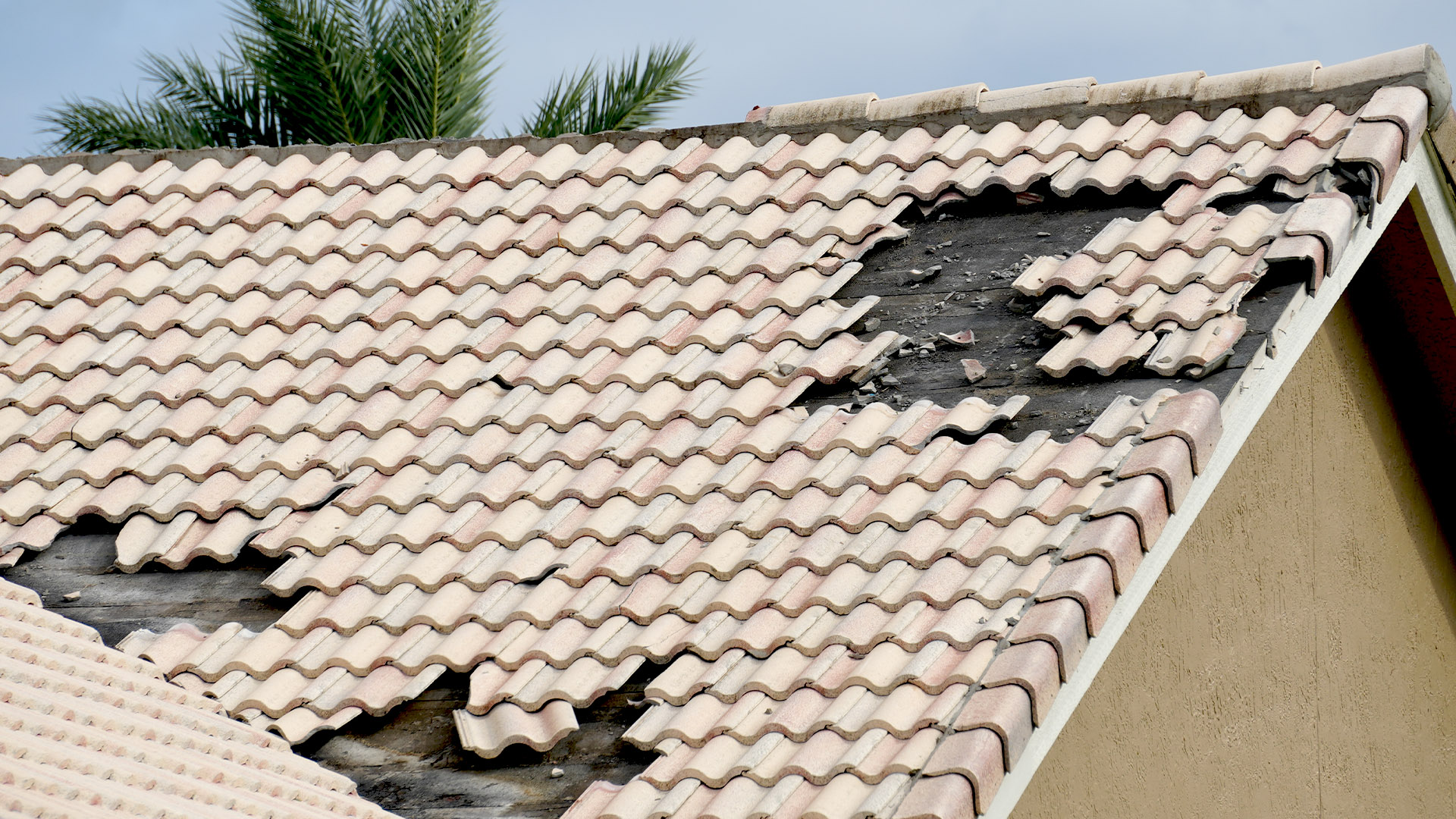 Tile roof damage insurance claims